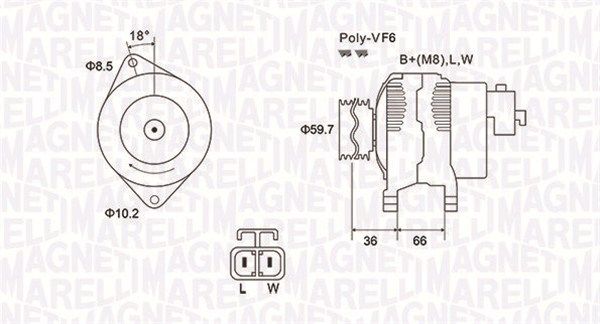 MAGNETI MARELLI Generaator 063731901010